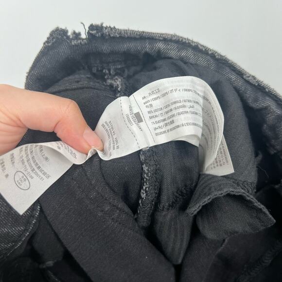 Abercrombie & Fitch The Skinny Jeans High Rise Black Distressed - Picture 8 of 8